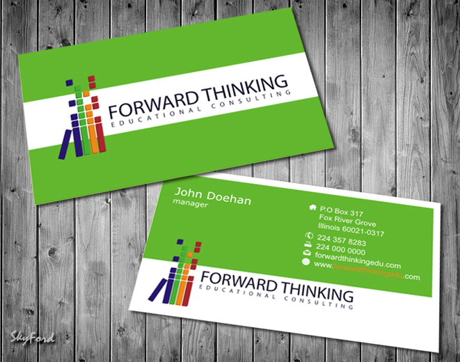 Design de Carte de Visite par SKYdesign pour Forward Thinking EDU | Design #974989