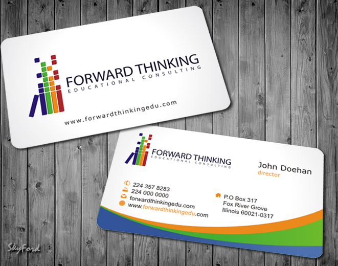 Design de Carte de Visite par SKYdesign pour Forward Thinking EDU | Design #974996