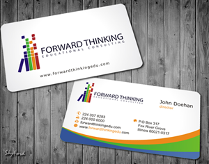 Design de Carte de Visite par SKYdesign pour Forward Thinking EDU | Design : #974996