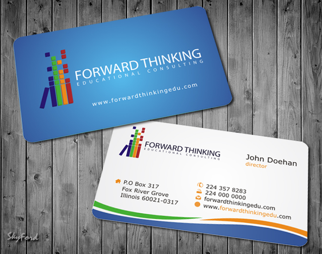 Design de Carte de Visite par SKYdesign pour Forward Thinking EDU | Design #974997