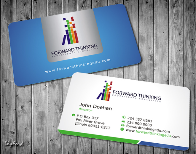 Design de Carte de Visite par SKYdesign pour Forward Thinking EDU | Design #975001