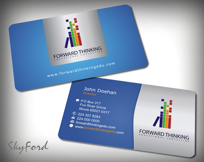 Design de Carte de Visite par SKYdesign pour Forward Thinking EDU | Design #975004