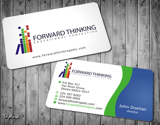 Design de Carte de Visite par SKYdesign pour Forward Thinking EDU | Design #975006