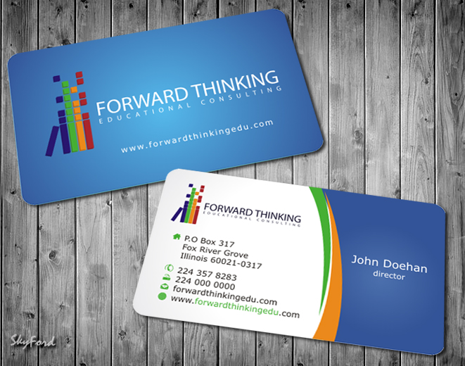 Design de Carte de Visite par SKYdesign pour Forward Thinking EDU | Design #975007