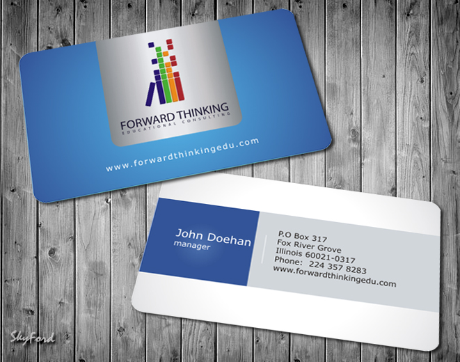 Design de Carte de Visite par SKYdesign pour Forward Thinking EDU | Design #975008