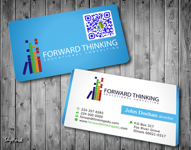 Design de Carte de Visite par SKYdesign pour Forward Thinking EDU | Design #975523