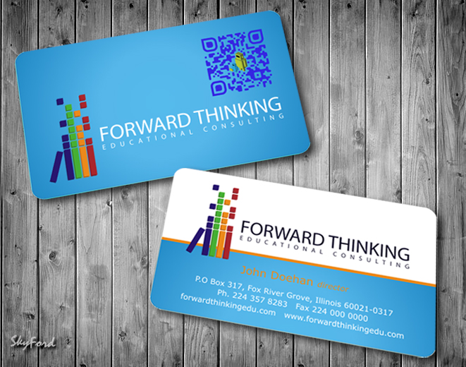 Design de Carte de Visite par SKYdesign pour Forward Thinking EDU | Design #975529
