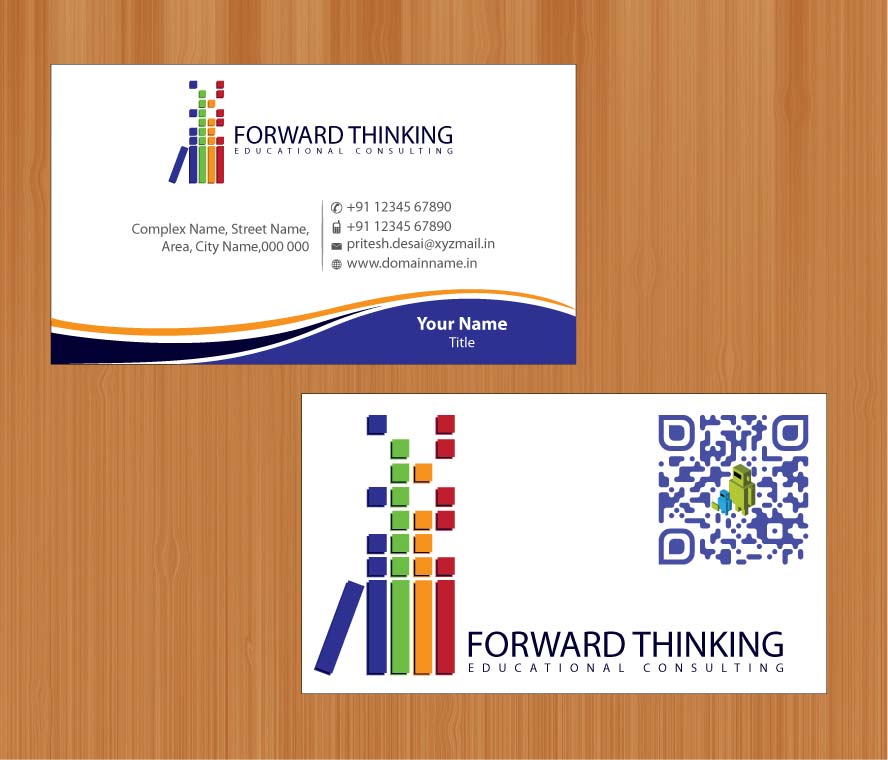 Business Card Design by Sbss for Forward Thinking EDU | Design #974446
