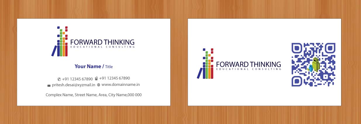 Business Card Design by Sbss for Forward Thinking EDU | Design #974447