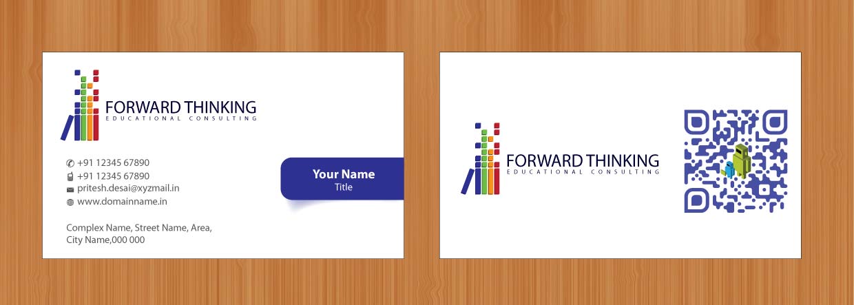 Business Card Design by Sbss for Forward Thinking EDU | Design #974449