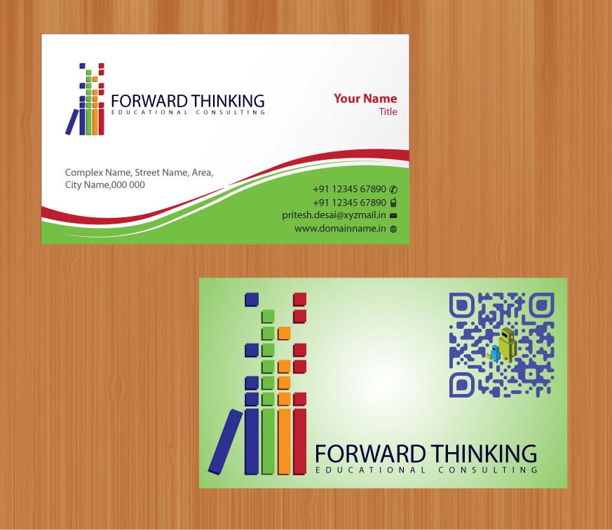 Business Card Design by Sbss for Forward Thinking EDU | Design #974450