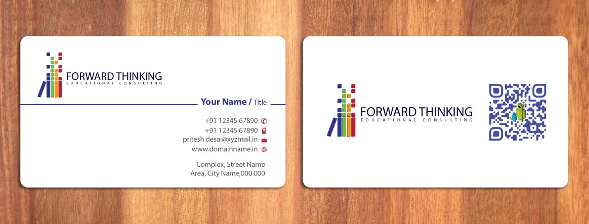 Business Card Design by Sbss for Forward Thinking EDU | Design #974764