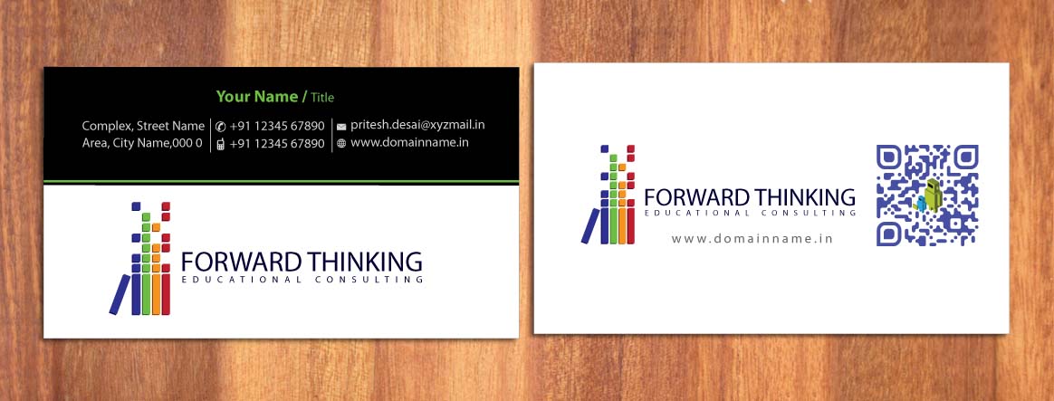 Business Card Design by Sbss for Forward Thinking EDU | Design #974777