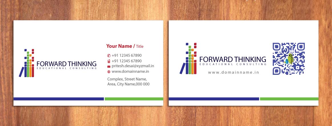 Business Card Design by Sbss for Forward Thinking EDU | Design #974779