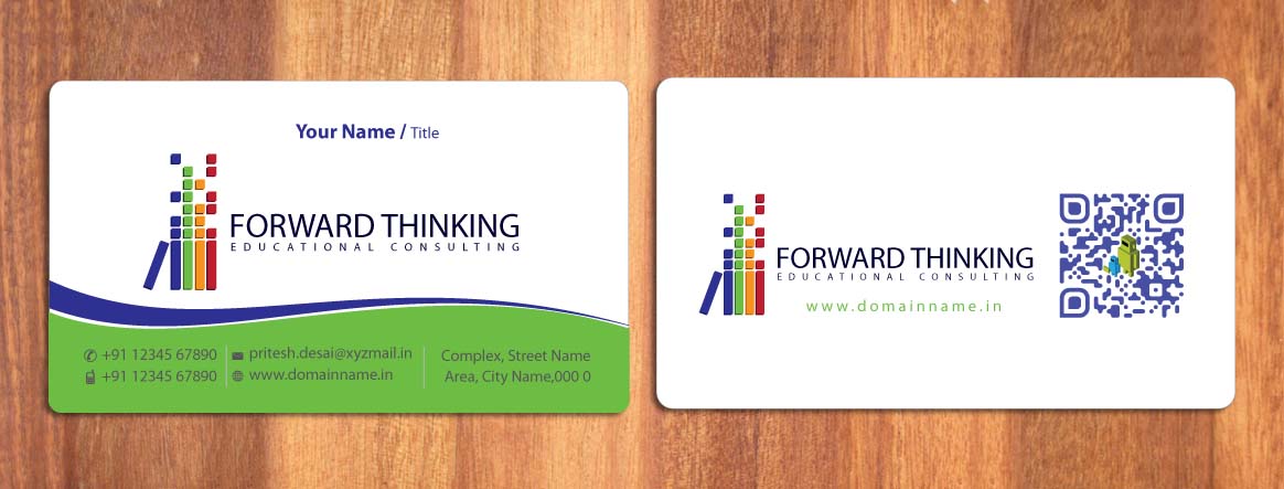 Business Card Design by Sbss for Forward Thinking EDU | Design #974783
