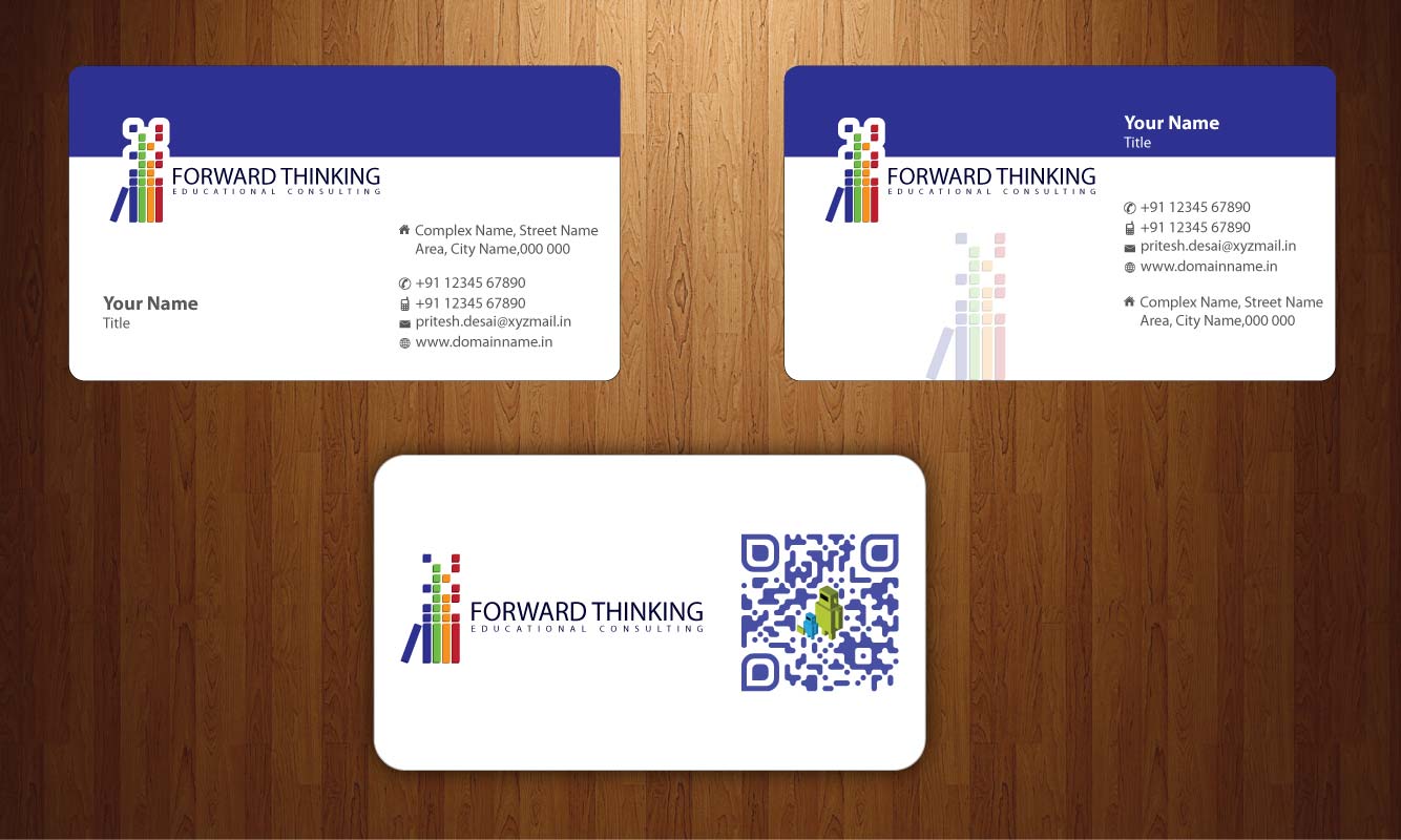 Business Card Design by Sbss for Forward Thinking EDU | Design #974806