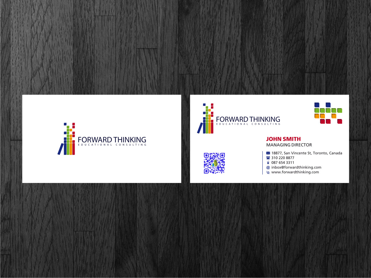Design de Carte de Visite par Atvento Graphics pour Forward Thinking EDU | Design #972735