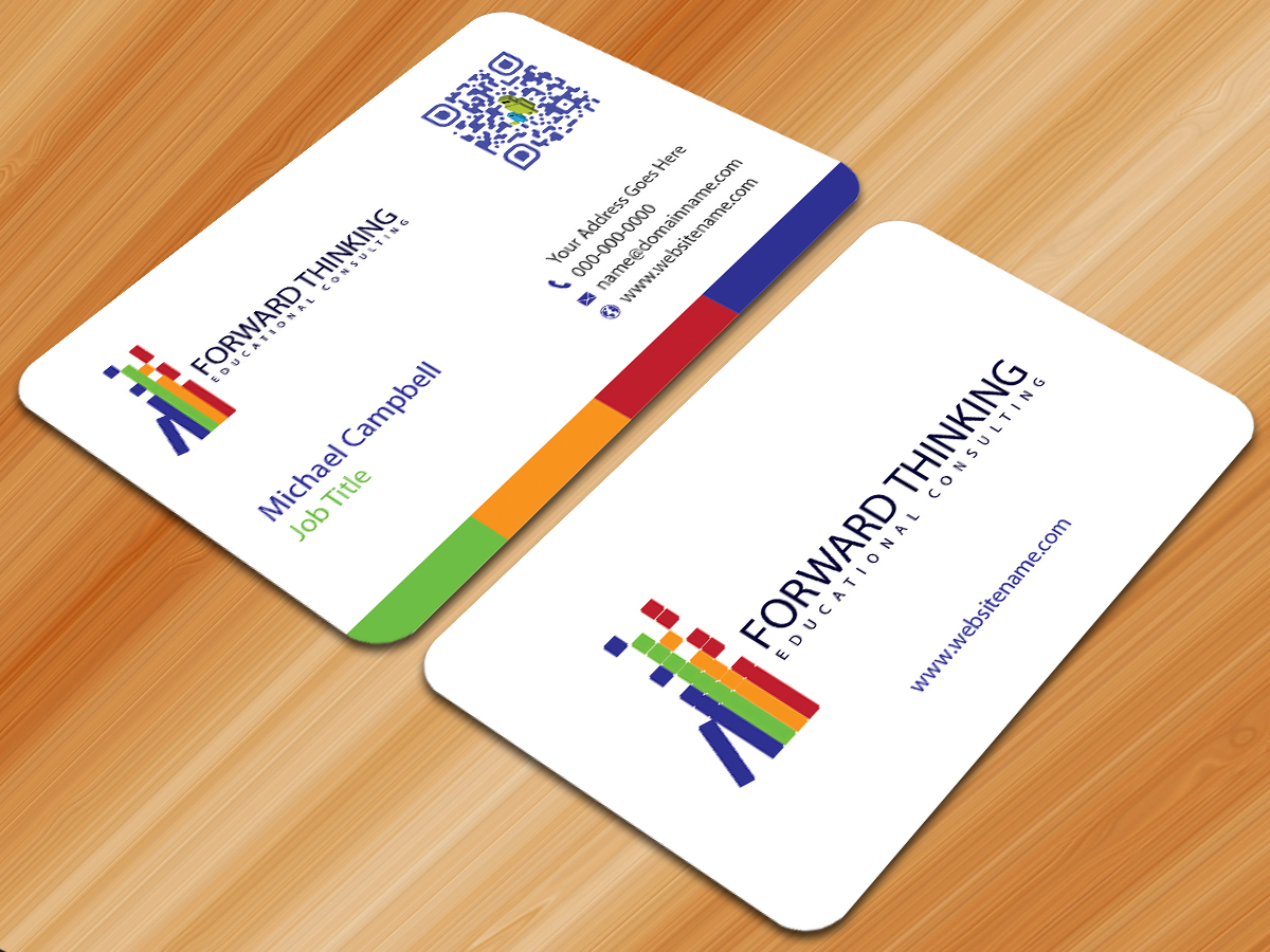 Design de Carte de Visite par Sarmishtha Chattopadhyay_loginchange pour Forward Thinking EDU | Design #973358