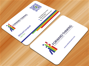 Business Card Design by Sarmishtha Chattopadhyay_loginchange for Forward Thinking EDU | Design: #974178