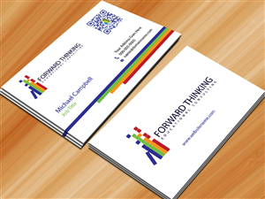 Business Card Design by Sarmishtha Chattopadhyay_loginchange for Forward Thinking EDU | Design: #974197