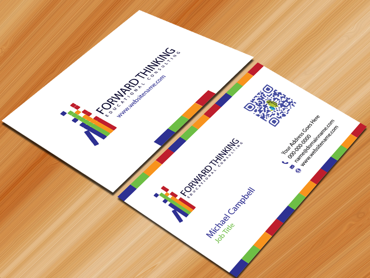 Design de Carte de Visite par Sarmishtha Chattopadhyay_loginchange pour Forward Thinking EDU | Design #975440