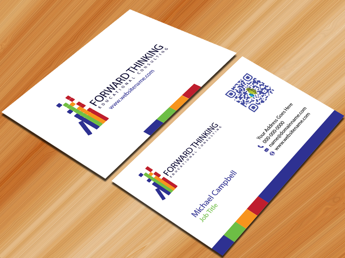 Design de Carte de Visite par Sarmishtha Chattopadhyay_loginchange pour Forward Thinking EDU | Design #975492