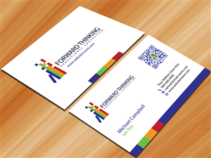 Business Card Design by Sarmishtha Chattopadhyay_loginchange for Forward Thinking EDU | Design: #975492