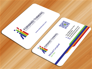 Business Card Design by Sarmishtha Chattopadhyay_loginchange for Forward Thinking EDU | Design: #976176