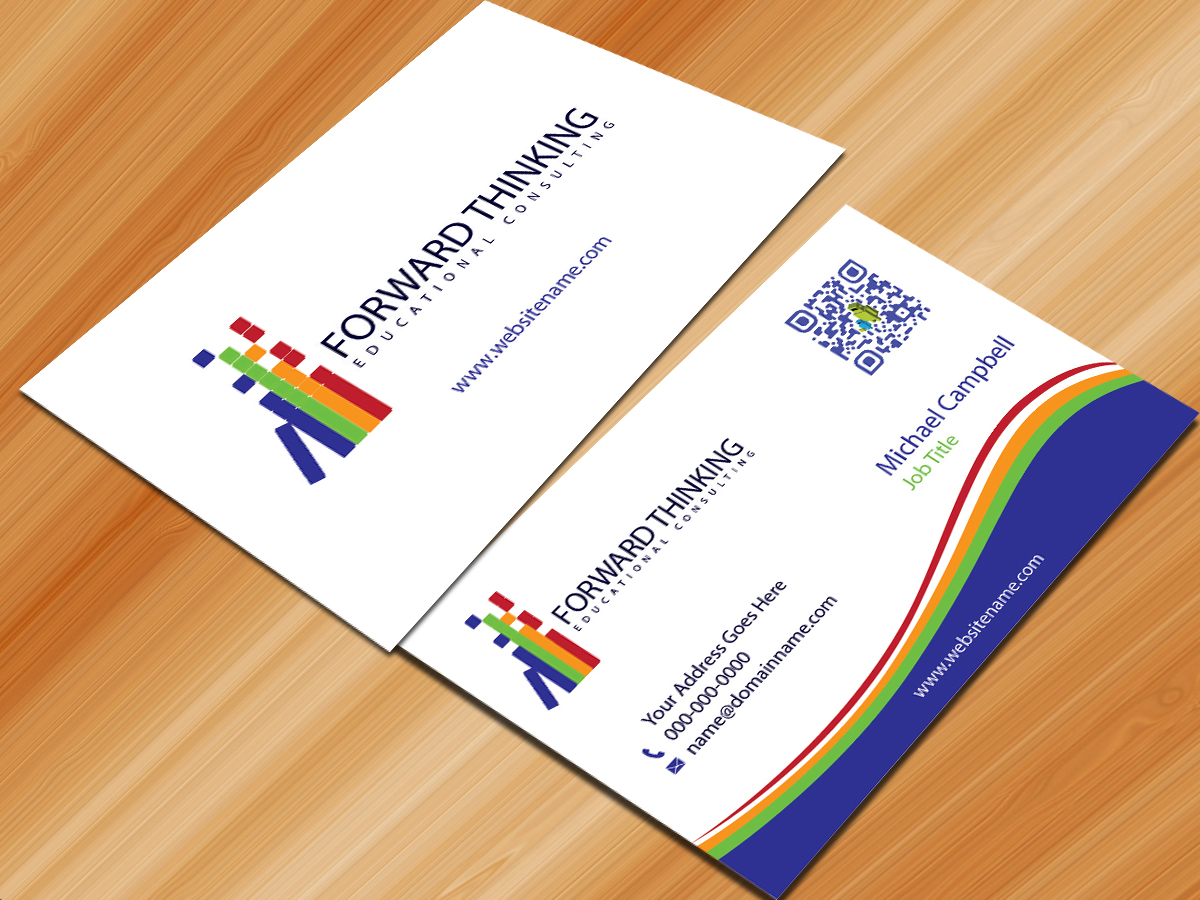 Design de Carte de Visite par Sarmishtha Chattopadhyay_loginchange pour Forward Thinking EDU | Design #976221