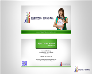 Design de Carte de Visite par Owaisias pour Forward Thinking EDU | Design : #972759