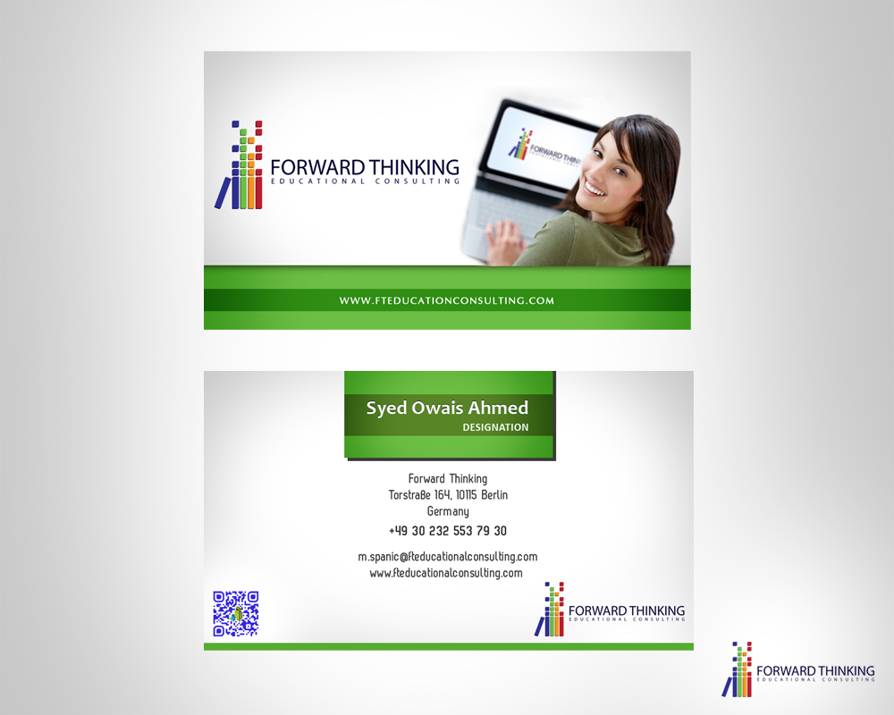 Business Card Design by Owaisias for Forward Thinking EDU | Design #974174