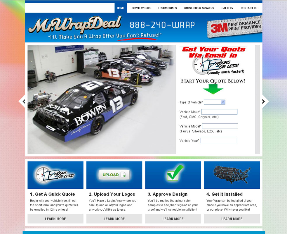 Wordpress Design by LFS Designs for MrWrapDeal.com   ZDecals.com | Design #121104
