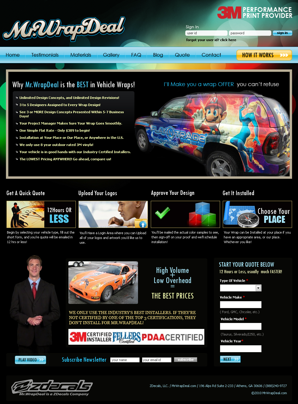 Design Wordpress par Expert Designer pour MrWrapDeal.com   ZDecals.com | Design #121041