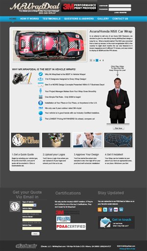 Wordpress Design by Xtilez for MrWrapDeal.com   ZDecals.com | Design: #120610
