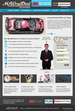 Wordpress Design by Xtilez for MrWrapDeal.com   ZDecals.com | Design: #127010