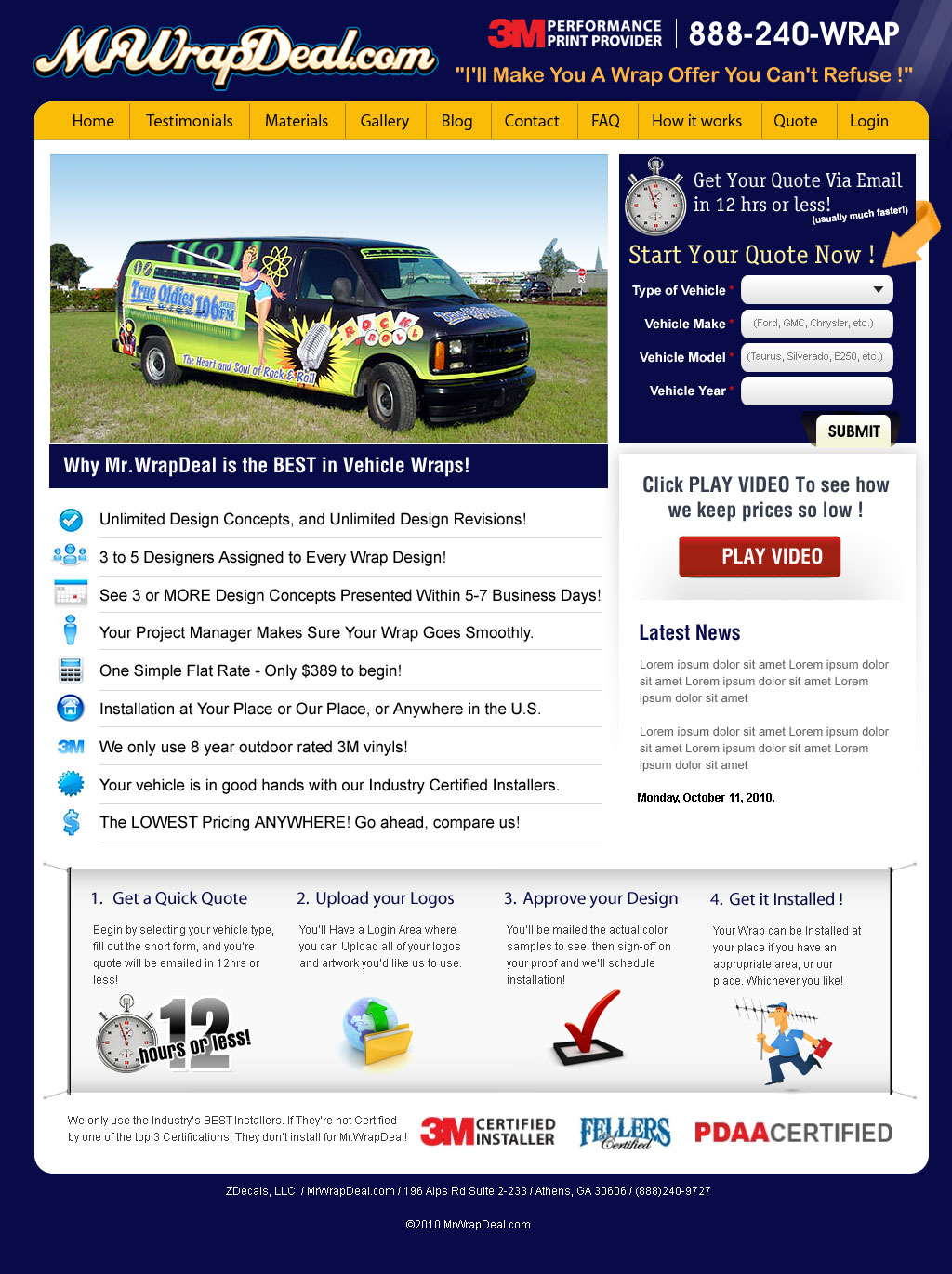 WordPress-Design von webwinner für MrWrapDeal.com   ZDecals.com | Design #124015