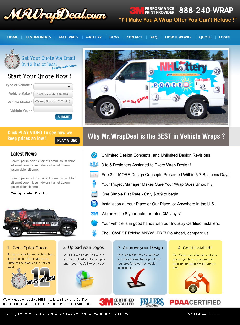 WordPress-Design von webwinner für MrWrapDeal.com   ZDecals.com | Design #126555