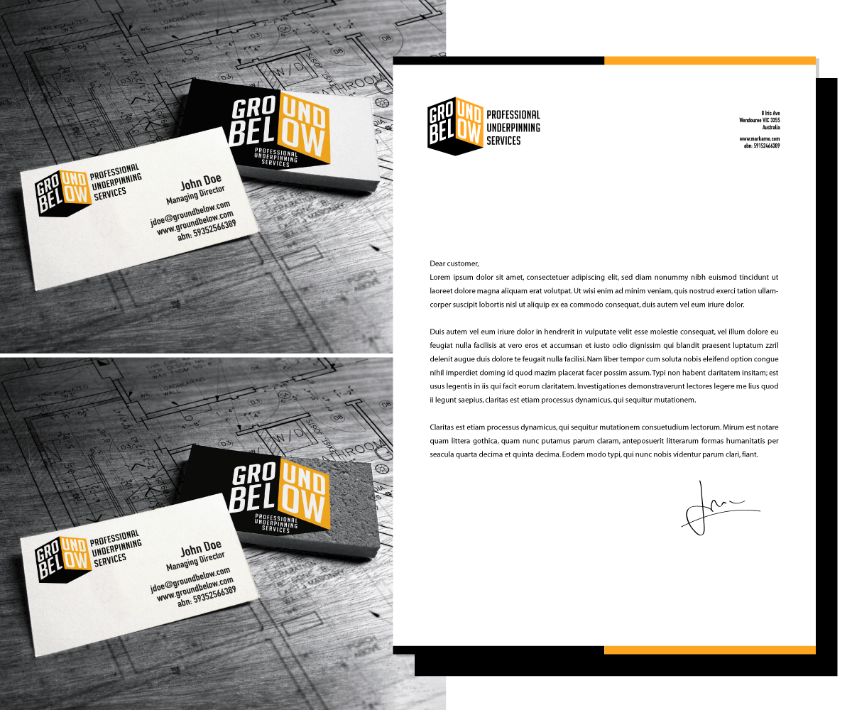 Logo Design by obidesignfactory for Ground below | Design #3759803