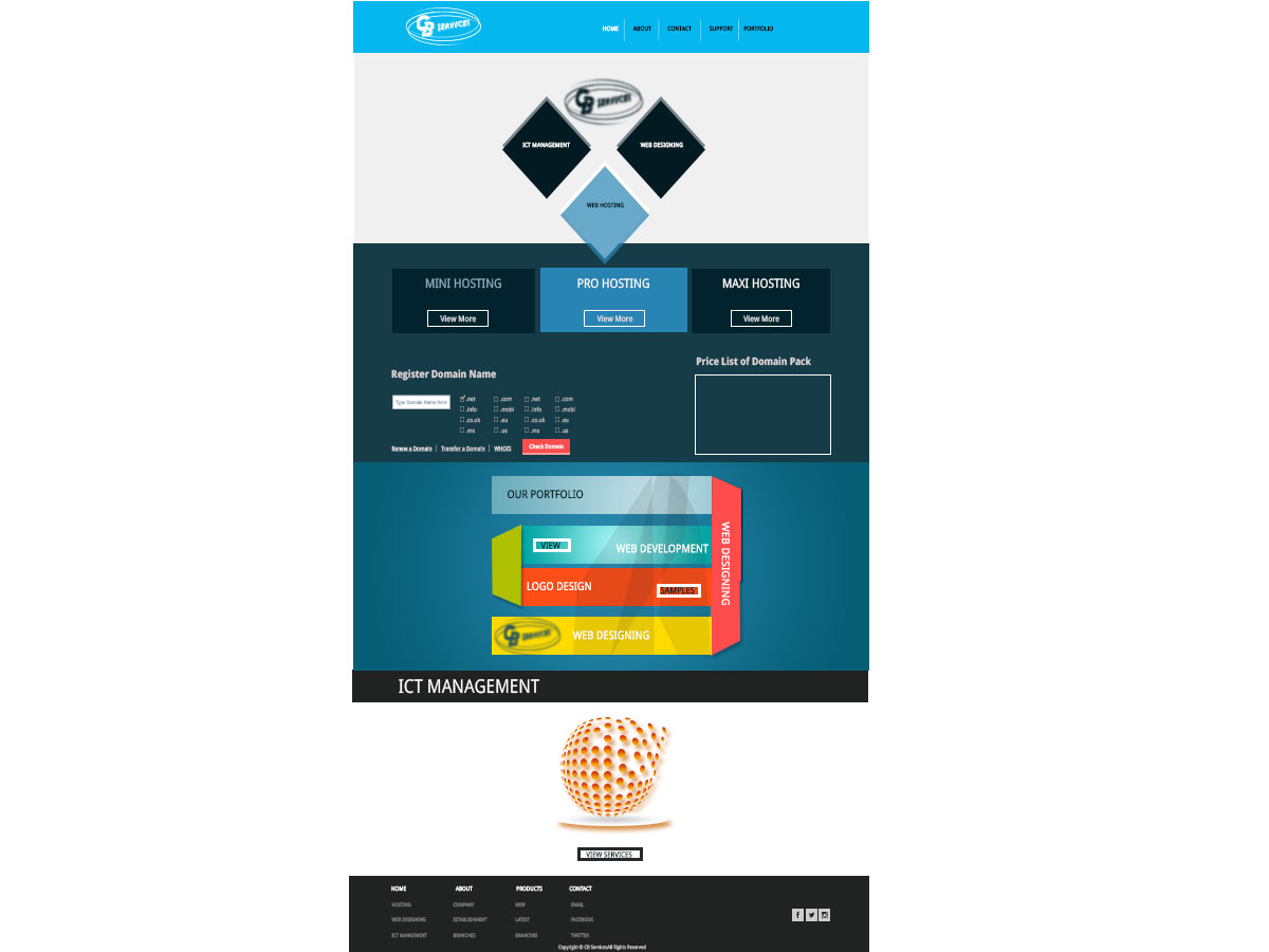 Web Design by FirstLogic Infosystems for CB Services | Design #3720293