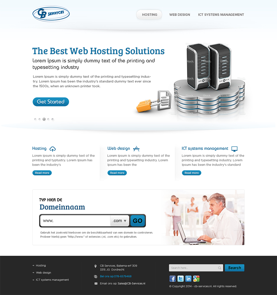 Web Design by Mayank Patel for CB Services | Design #3738984