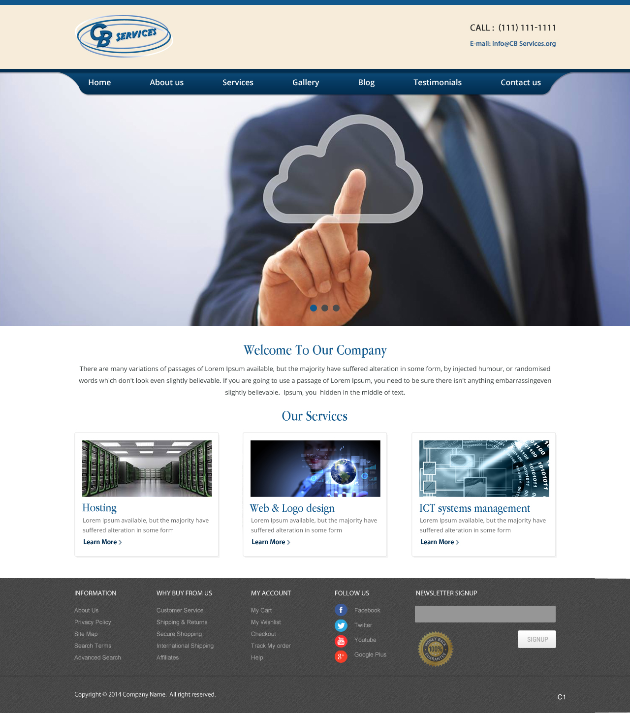 Web Design by pb for CB Services | Design #3716678