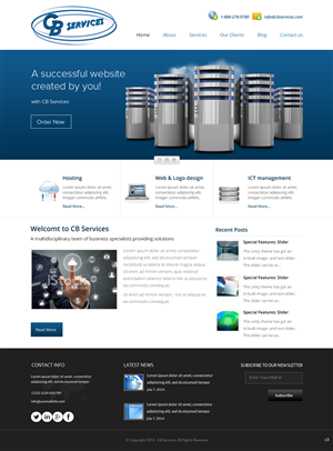 Diseño Web por pb para CB Services | Diseño: #3716679