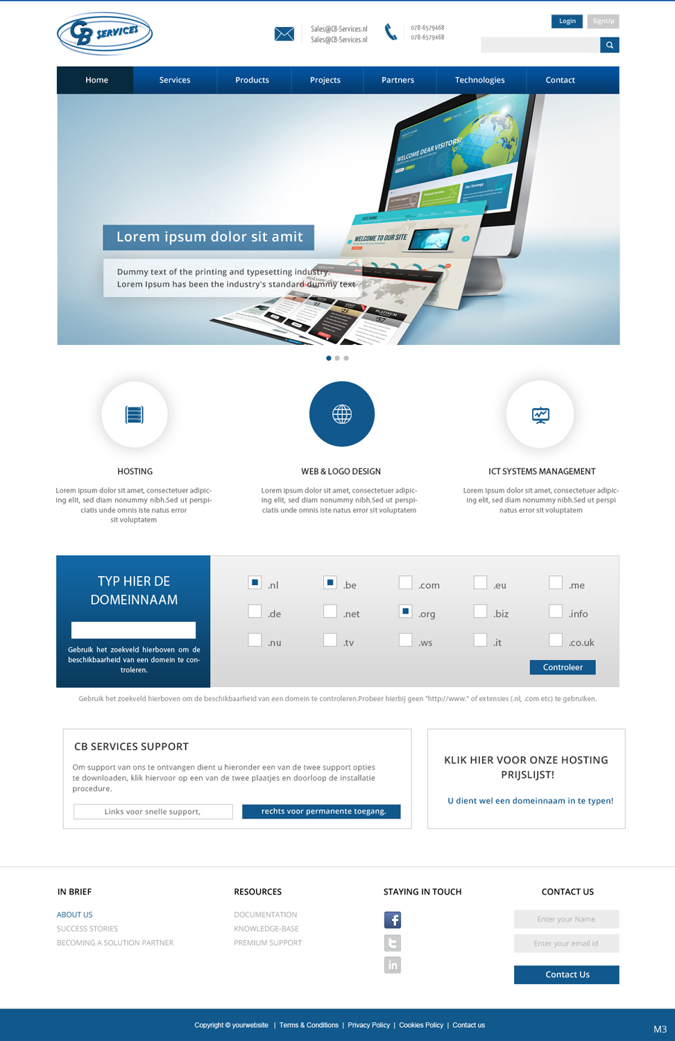 Web Design by pb for CB Services | Design #3716685