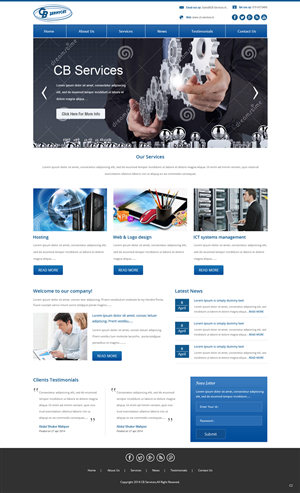 Diseño Web por pb para CB Services | Diseño: #3716692