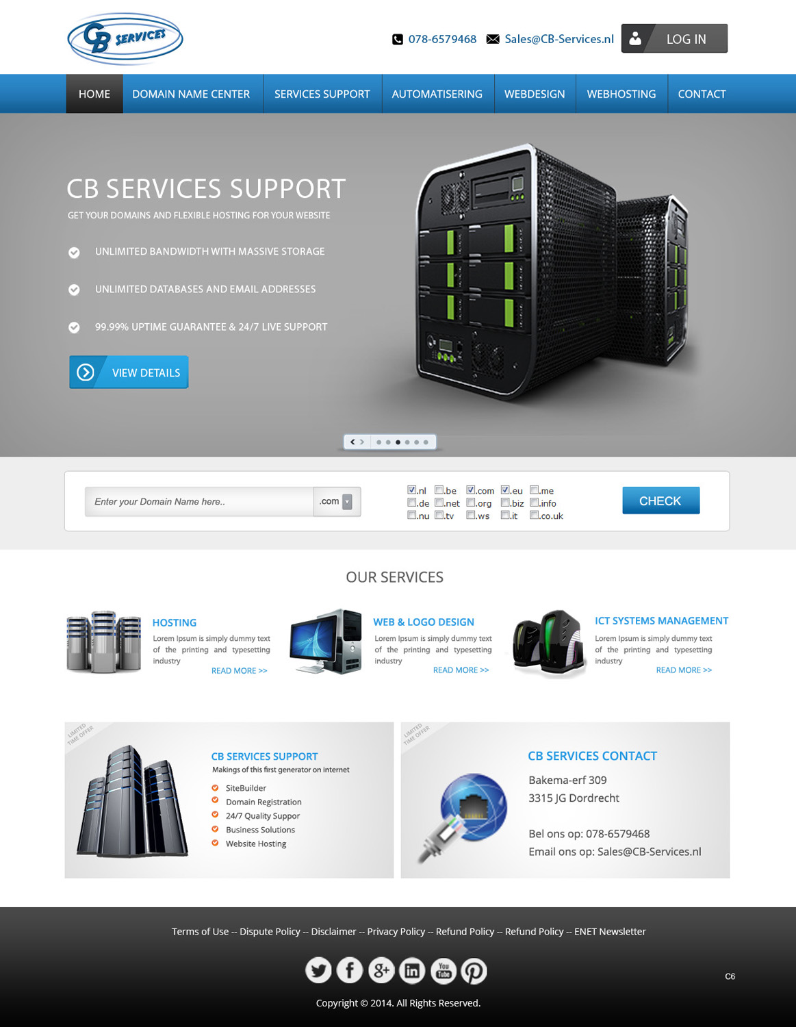 Web Design par pb pour CB Services | Design #3716695