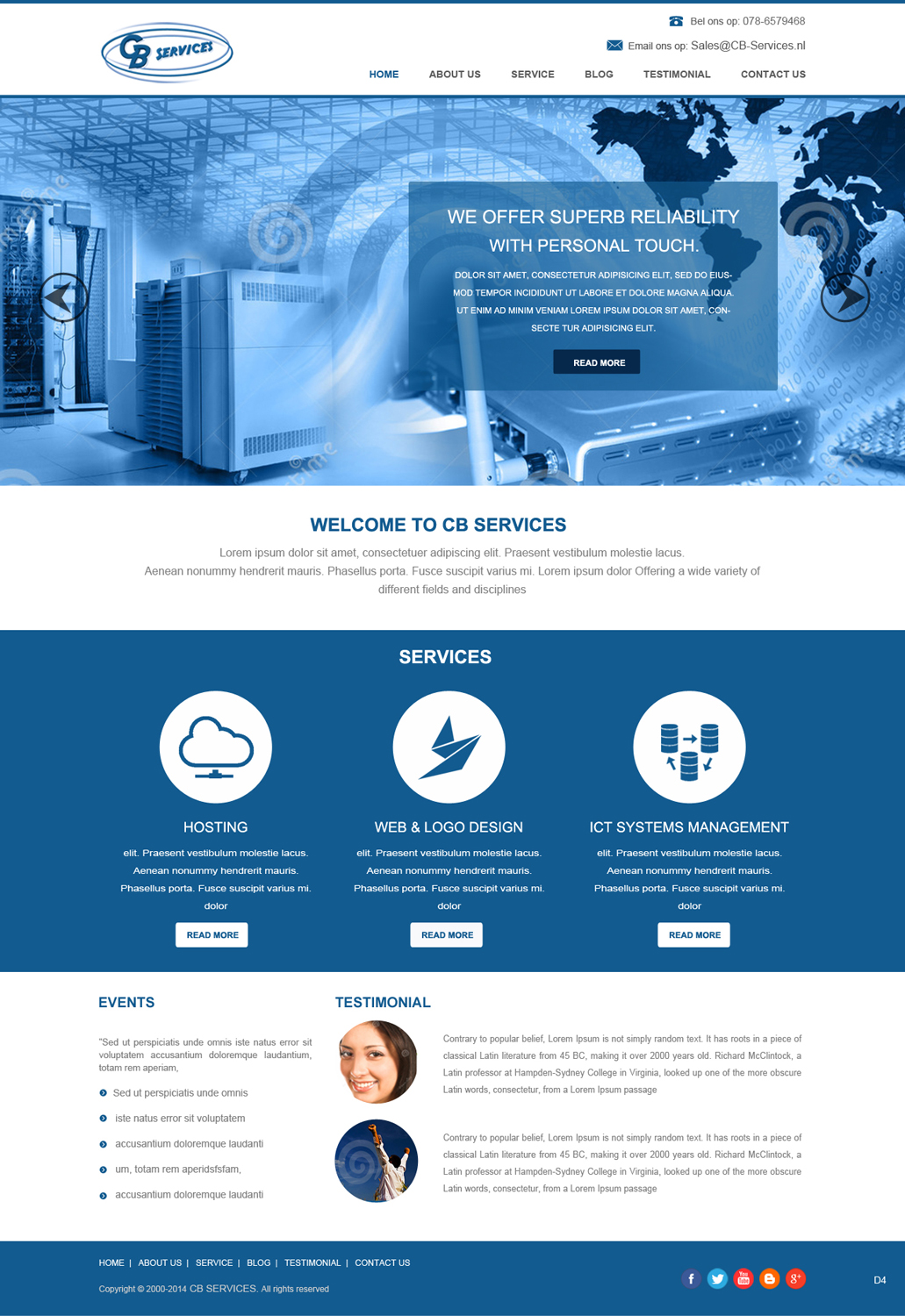 Web Design by pb for CB Services | Design #3716698