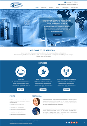 Diseño Web por pb para CB Services | Diseño: #3716698
