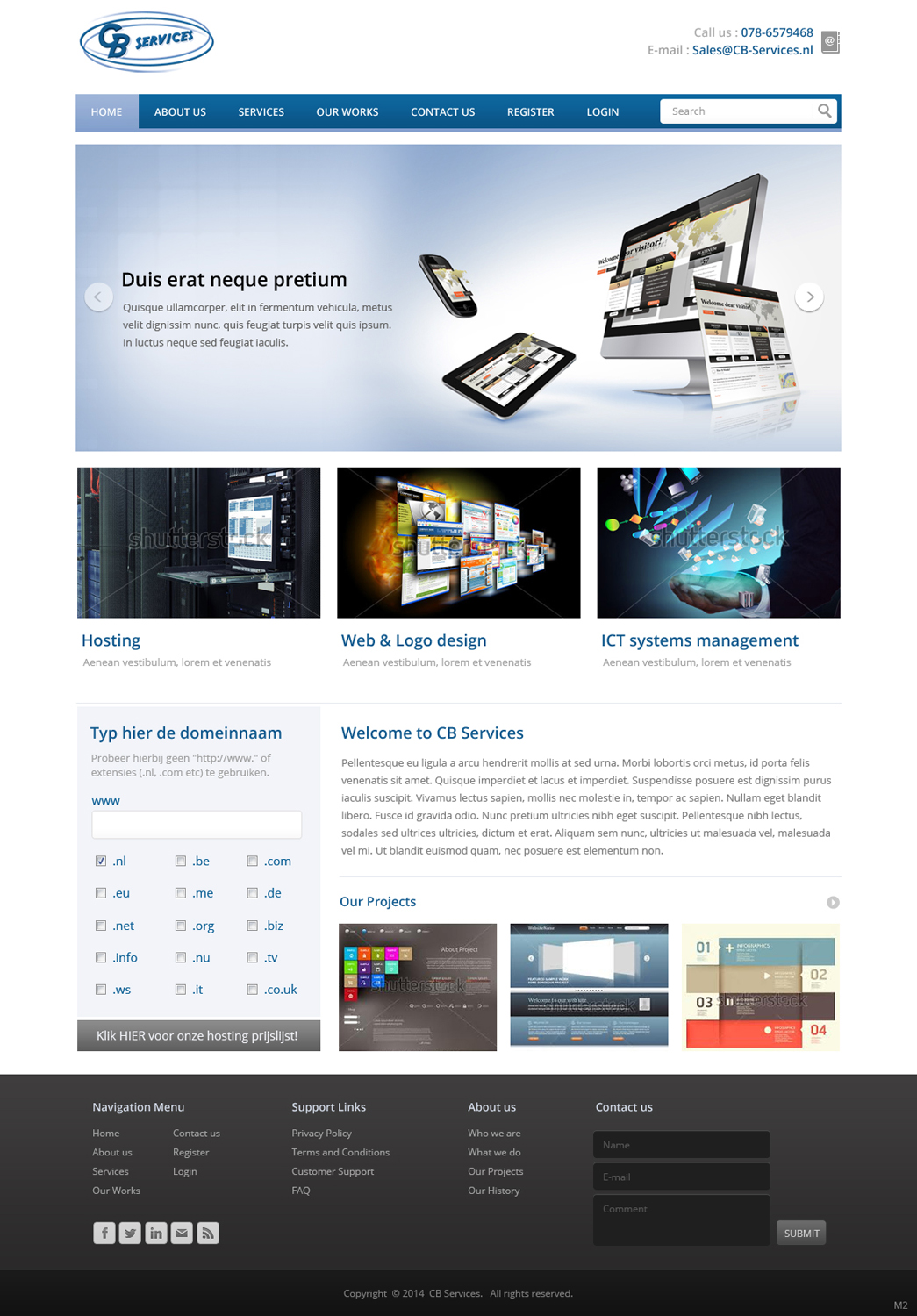 Web Design by pb for CB Services | Design #3716701