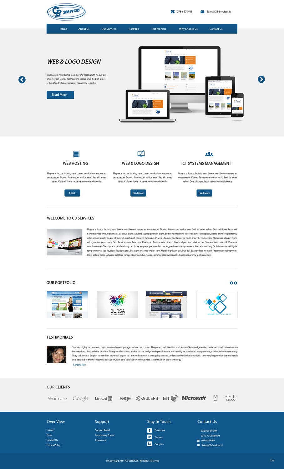 Web Design by pb for CB Services | Design #3721651