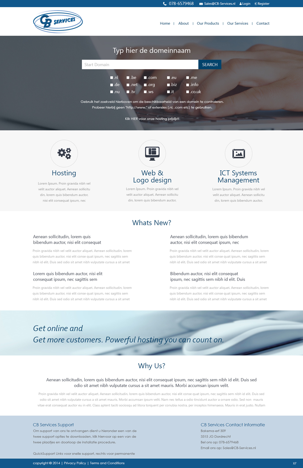 Web Design by pb for CB Services | Design #3721675